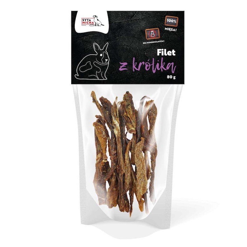 Syta Micha Suszone Filety królik 80 g