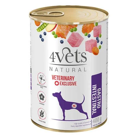 4Vets Natural Dog Gastro Intestinal drób, łosoś 400 g
