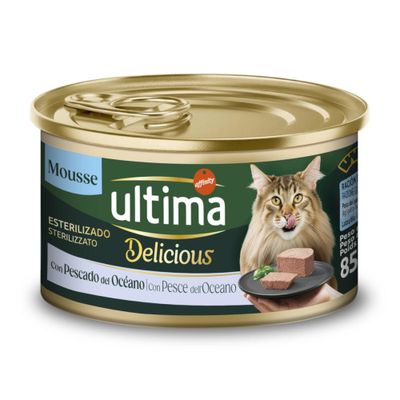 Ultima Delicious Sterilised ryba pasztet adult 85 g × 24
