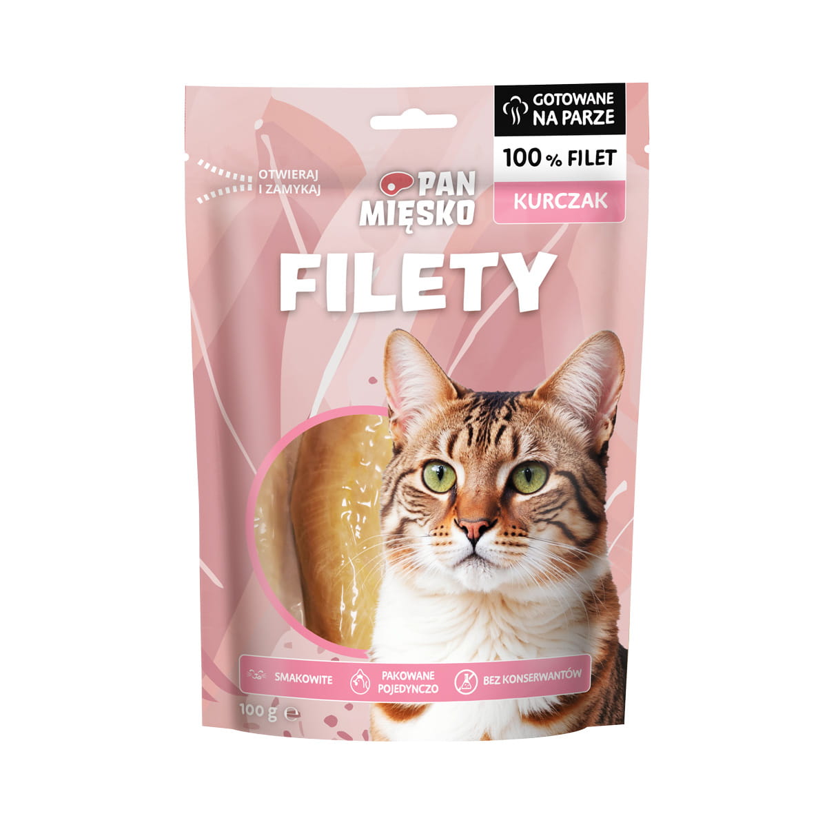 Pan Mięsko kurczak kawałki adult 100 g