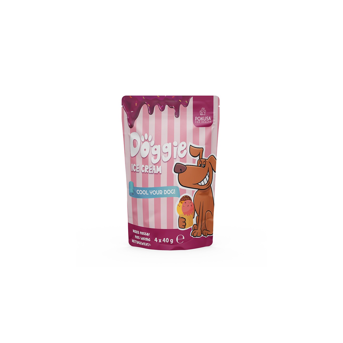 Pokusa Doggie Ice Cream mleko, żółtko 40 g × 4