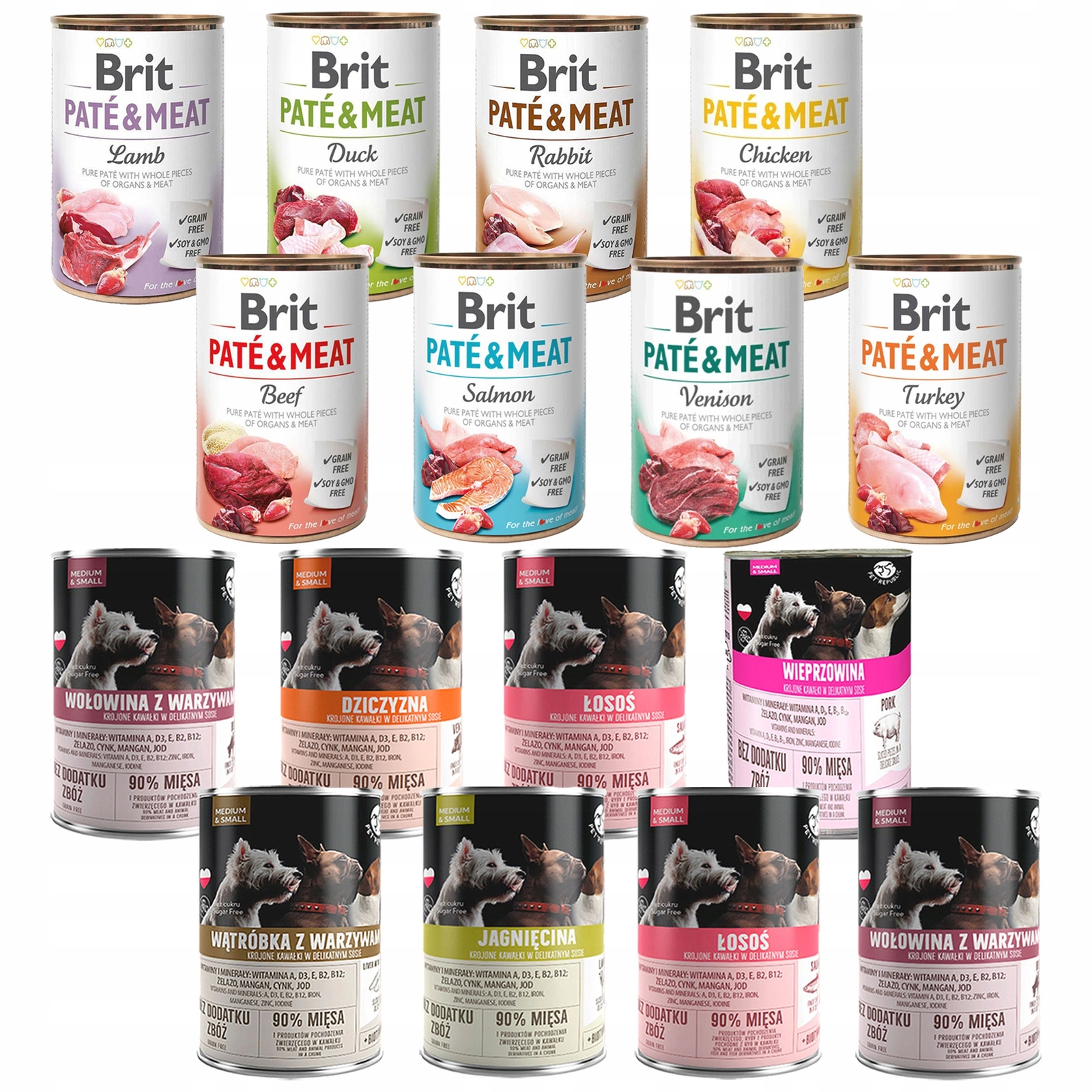 Brit Pate & Meat adult 400 g × 16
