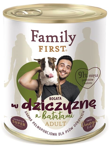 Family First dziczyzna z batatem adult 400 g