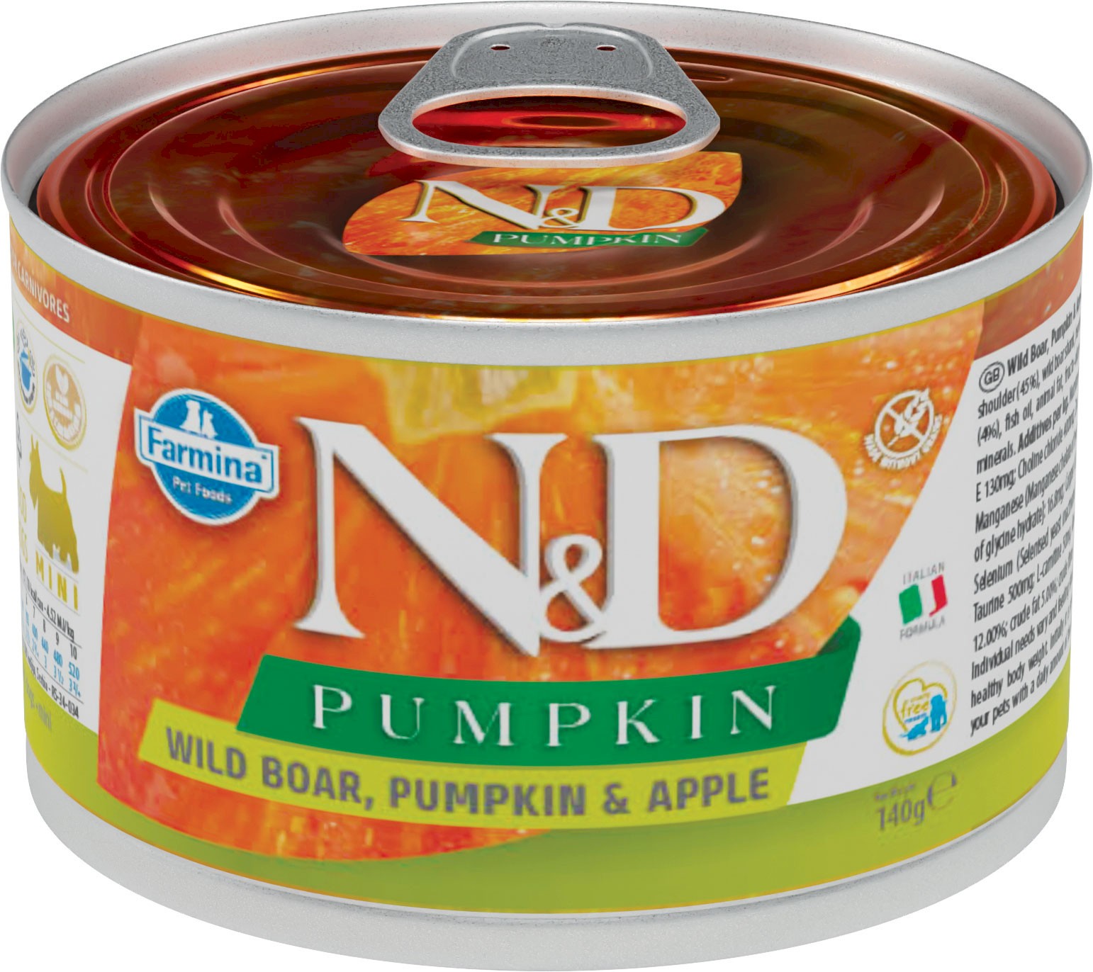 Farmina N&D Pumpkin dzik adult małe rasy 140 g