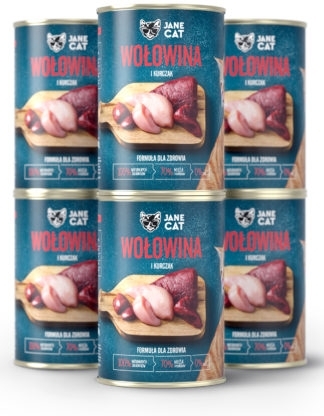 John Dog Jane Cat wołowina adult 400 g × 6