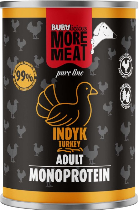 Buba More Meat Pure Line indyk adult 400 g