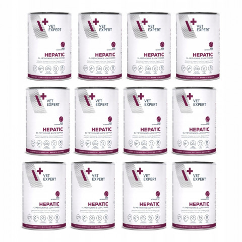 VetExpert Veterinary Diet Hepatic kurczak adult 400 g × 12