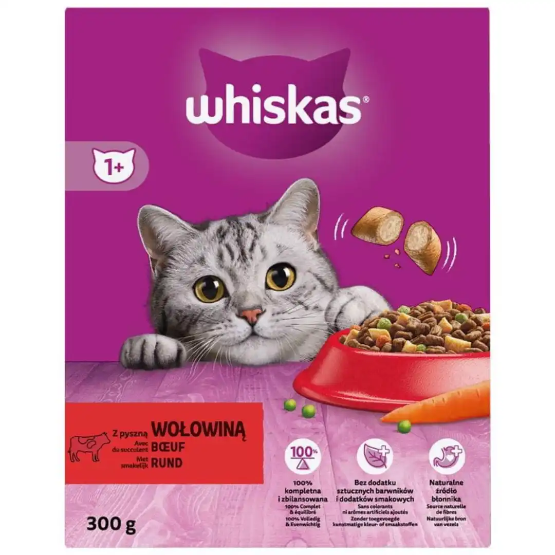 Whiskas wołowina adult 300 g