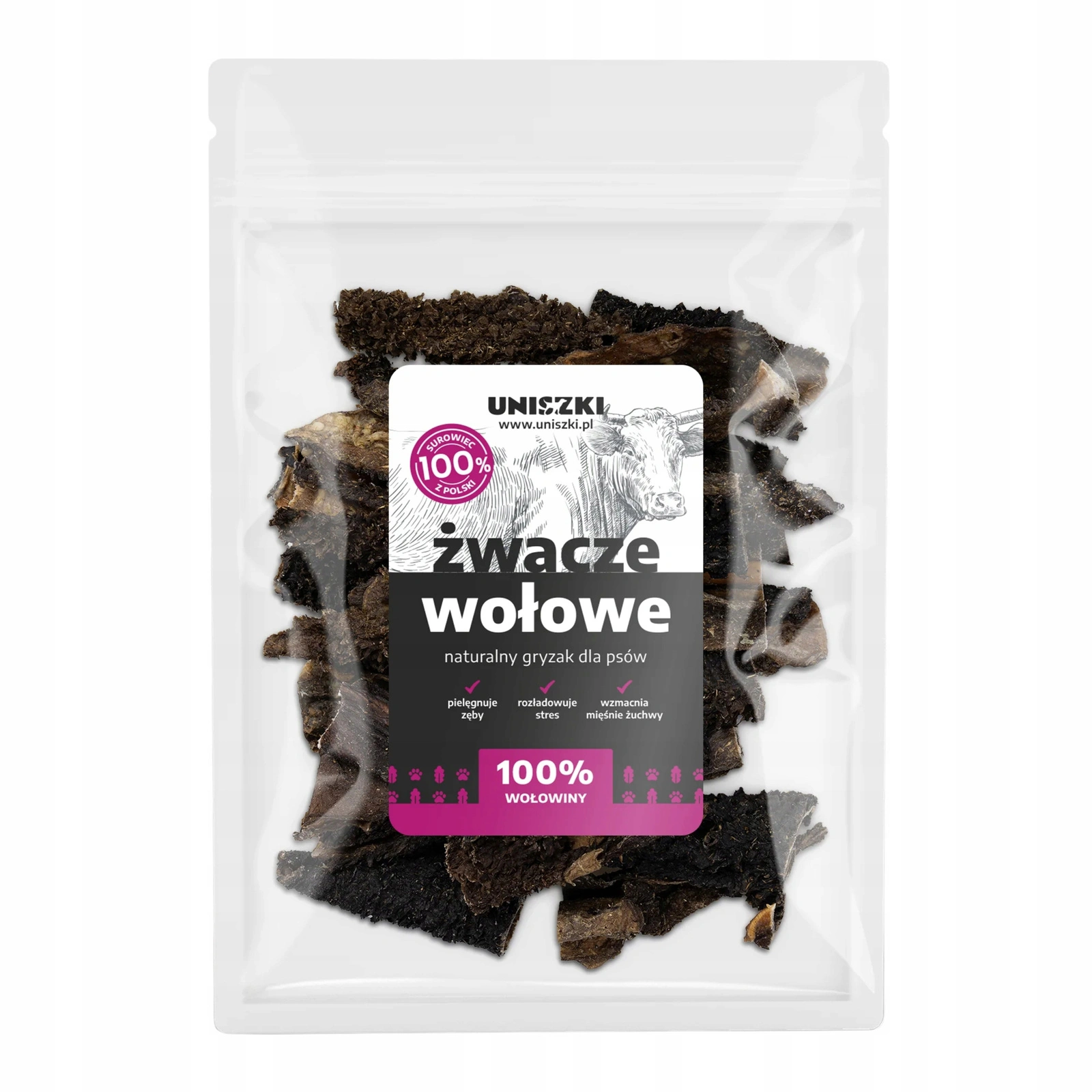 Uniszki żwacze wołowe / ścięgno Achillesa 500 g