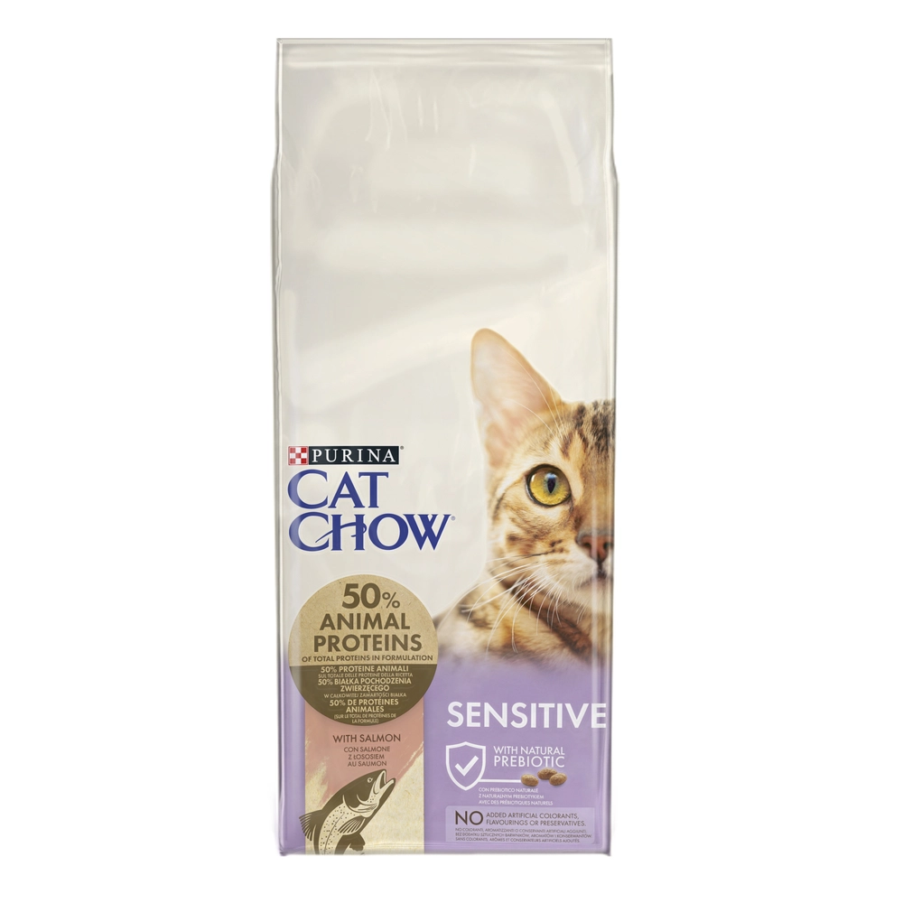 Purina Cat Chow Sensitive łosoś adult 15 kg