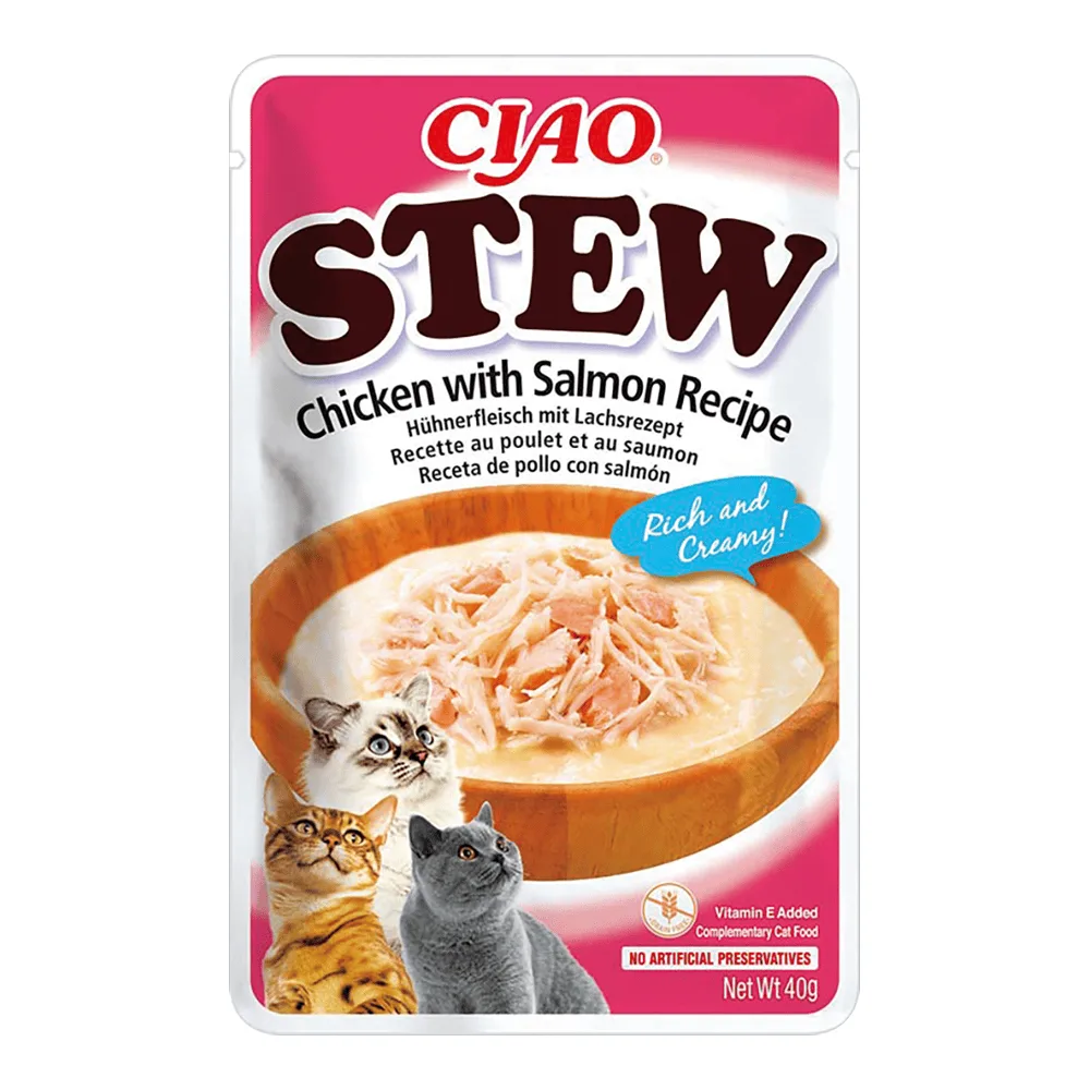 Inaba Ciao kurczak, łosoś w sosie 40 g
