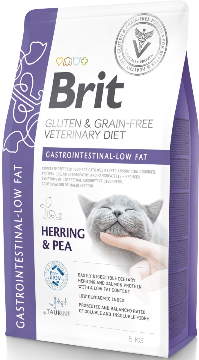 Brit GF Veterinary Diet Digestive śledź z grochem 5 kg