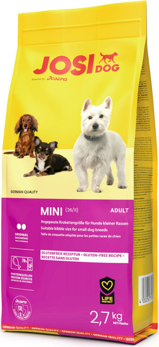 Josera JosiDog drób, kaczka adult małe rasy 2,7 kg