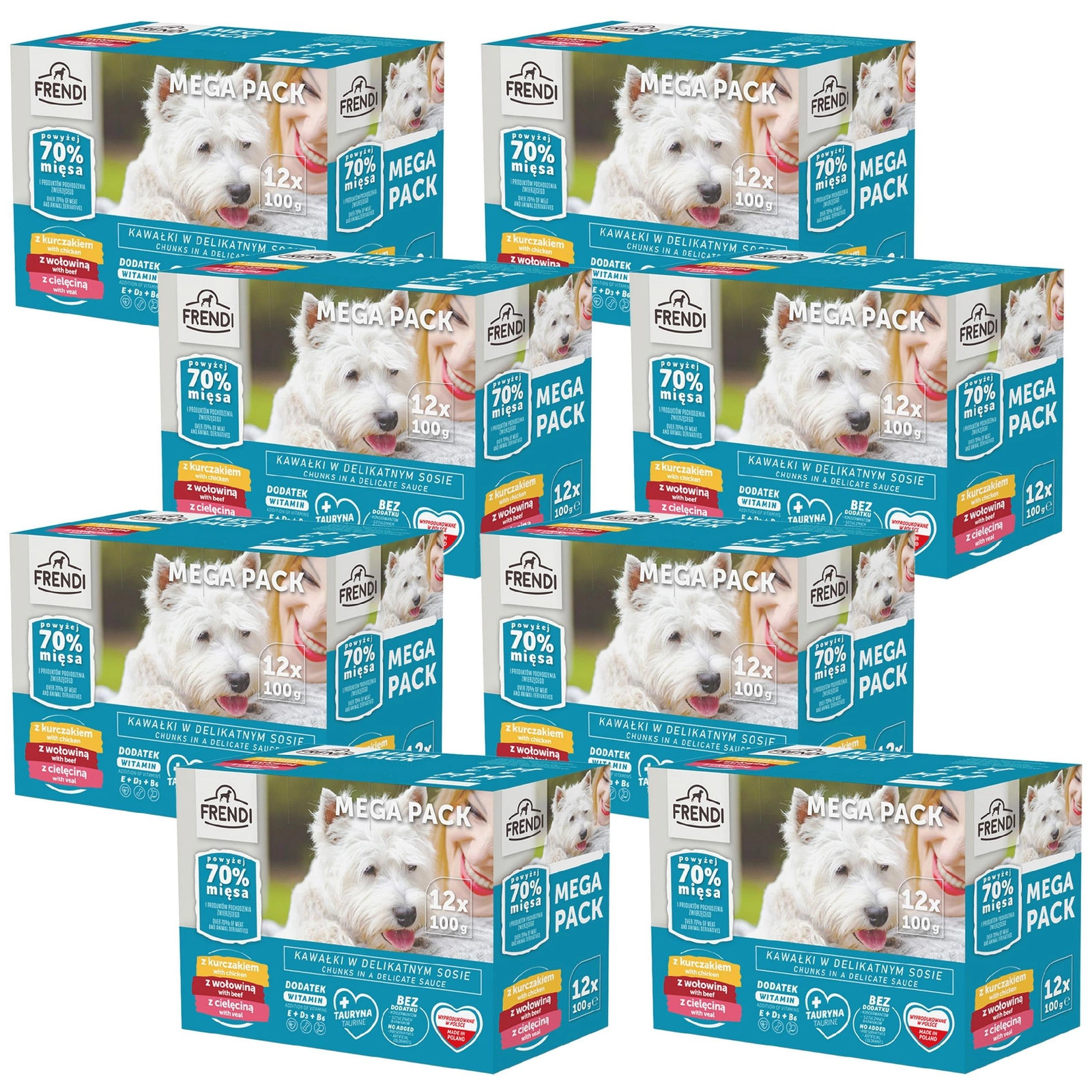 Pet Republic cielęcina, kurczak, wołowina 100 g × 96