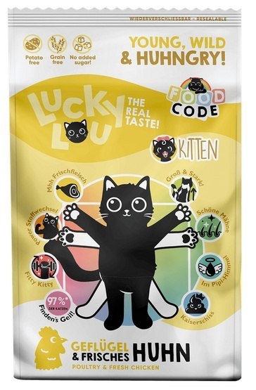 Lucky Lou Food Code Lifestage drób, kurczak kitten 750 g