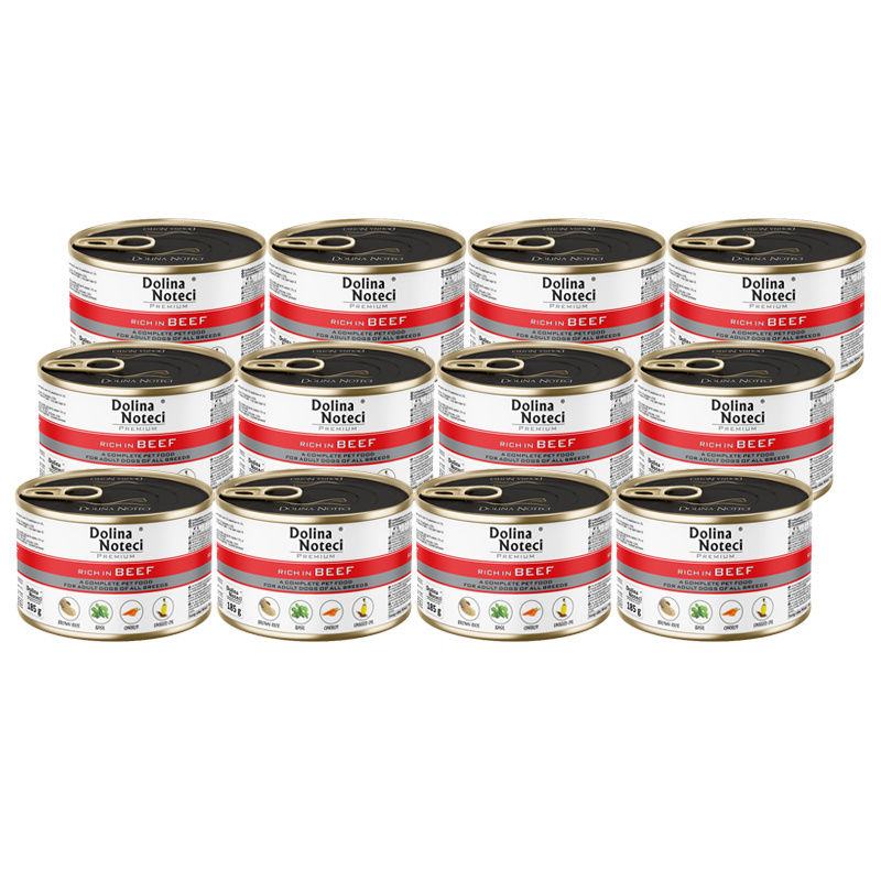 Dolina Noteci Premium wołowina adult 185 g × 12
