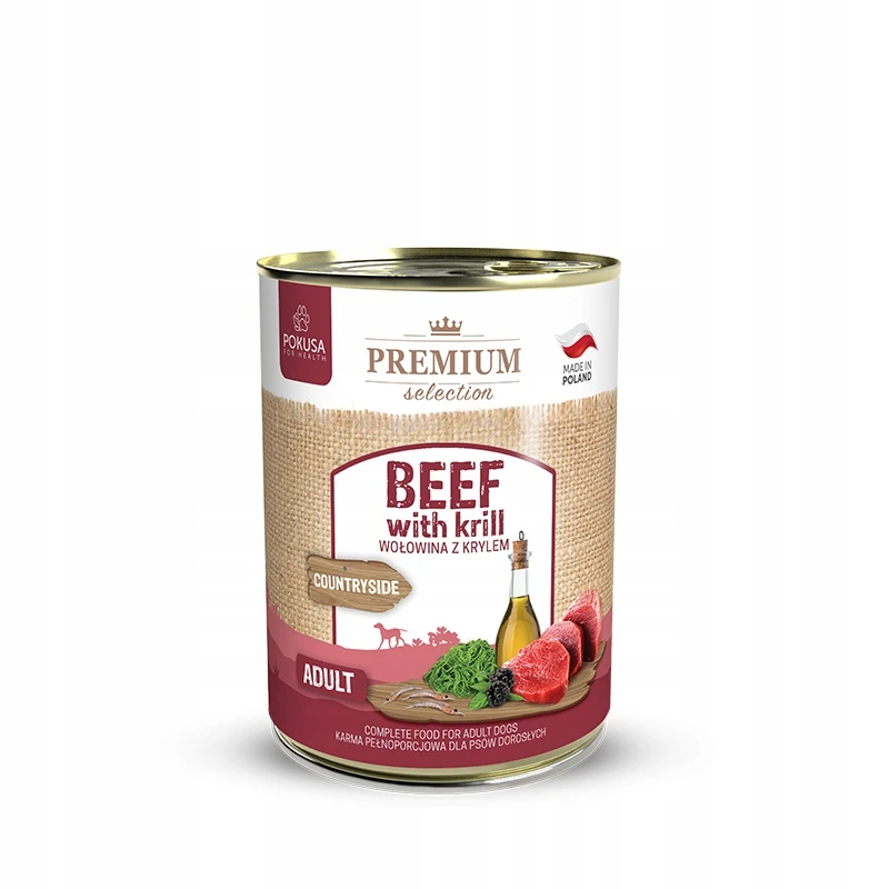 Pokusa Premium Selection Countryside kryl, wołowina adult 400 g