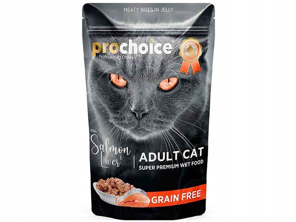 ProChoice łosoś, wątróbka w galaretce adult 85 g