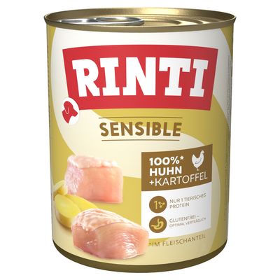 Rinti Sensible kurczak z ziemniakami 800 g × 6
