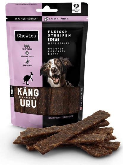Chewies Meat Strips kangur małe rasy 70 g