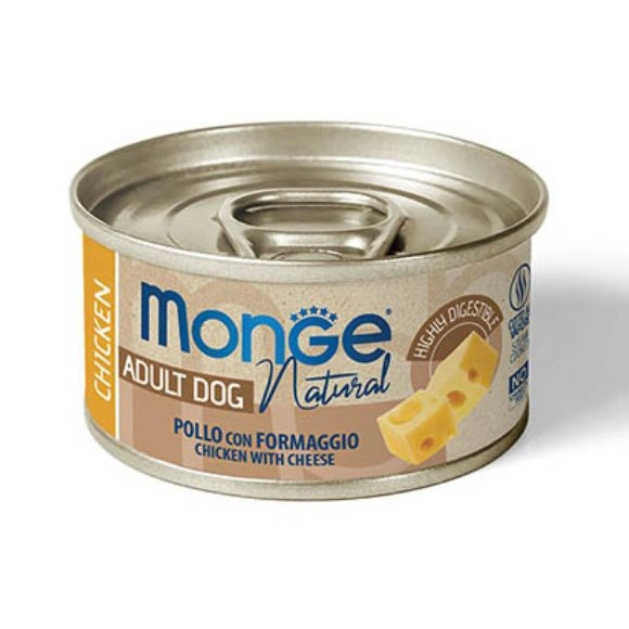 Monge Dog Natural kurczak, ser adult 95 g