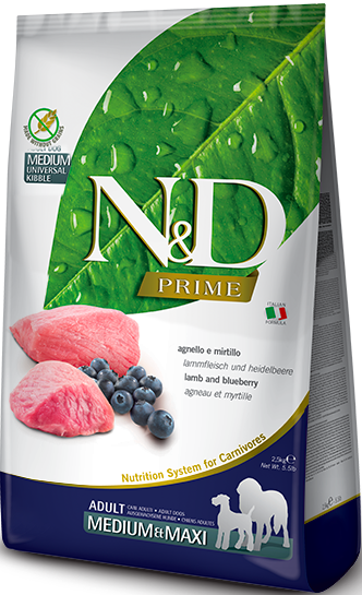 Farmina N&D Prime jagnięcina adult średnie rasy, duże rasy 2,5 kg
