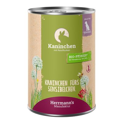 Herrmann's Selection Sensitive królik 400 g × 12