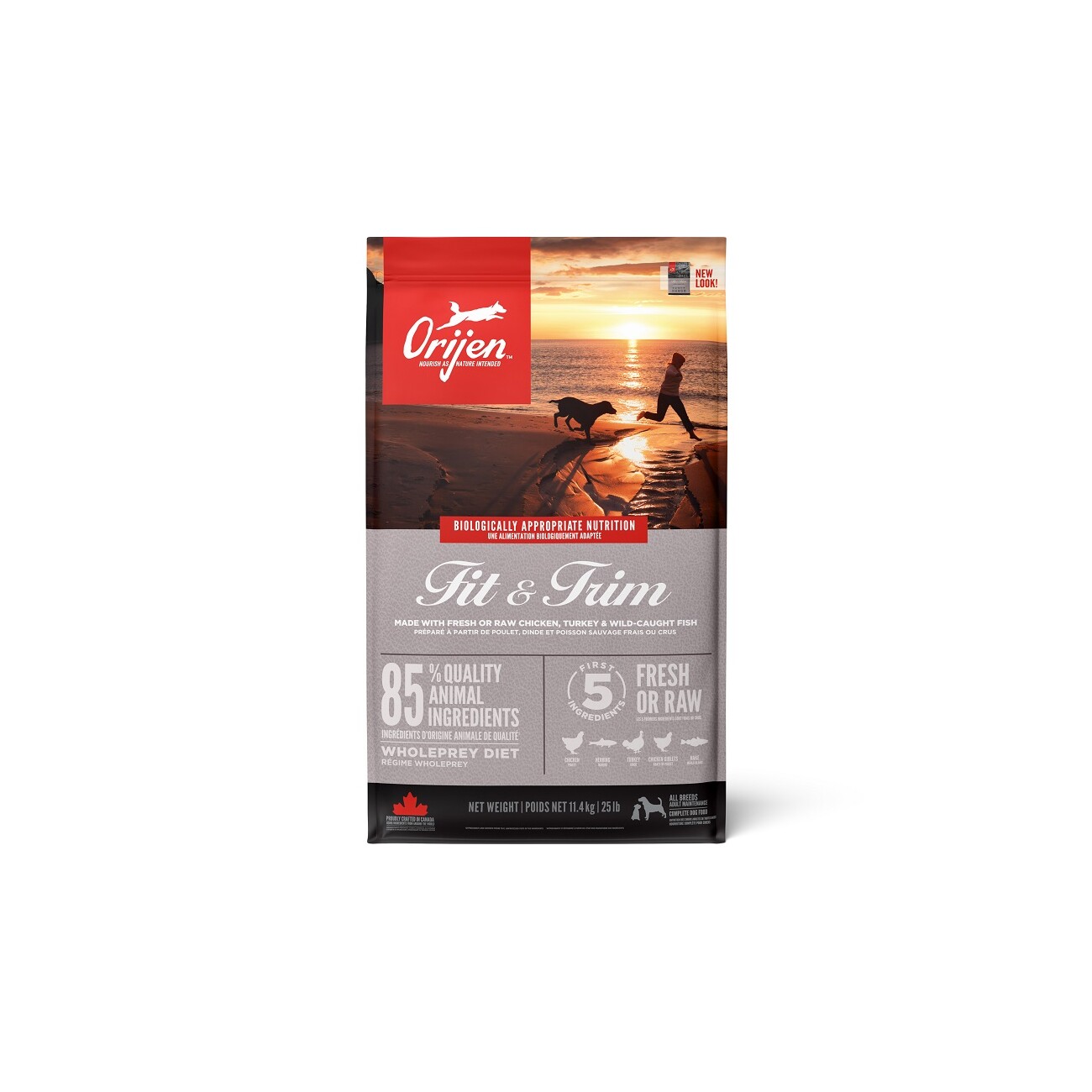 Orijen Fit & Trim flądra, indyk, jaja, kurczak, śledź adult 11,4 kg