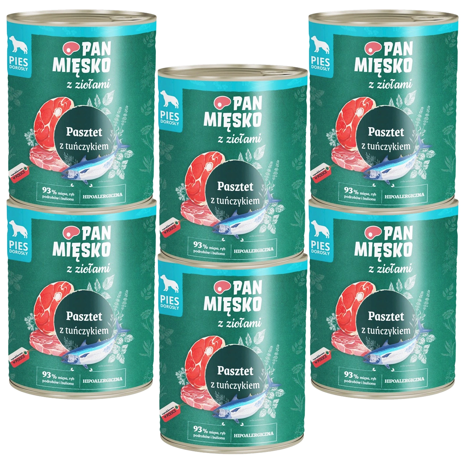 Pan Mięsko z Ziołami tuńczyk 800 g × 6