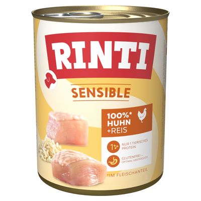 Rinti Sensible kurczak z ryżem 800 g × 6