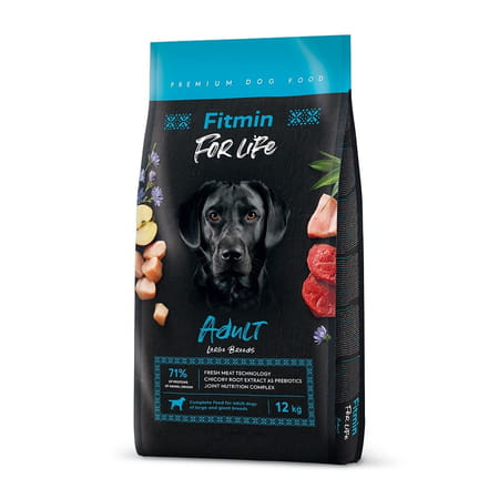 Fitmin For Life drób, wieprzowina, wołowina adult duże rasy 12 kg