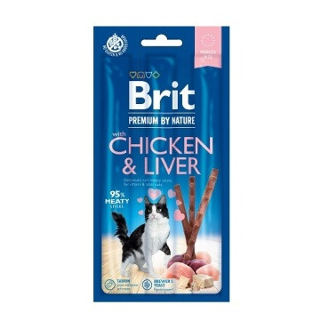 Brit Premium by Nature kurczak, wątróbka adult 5 g × 3