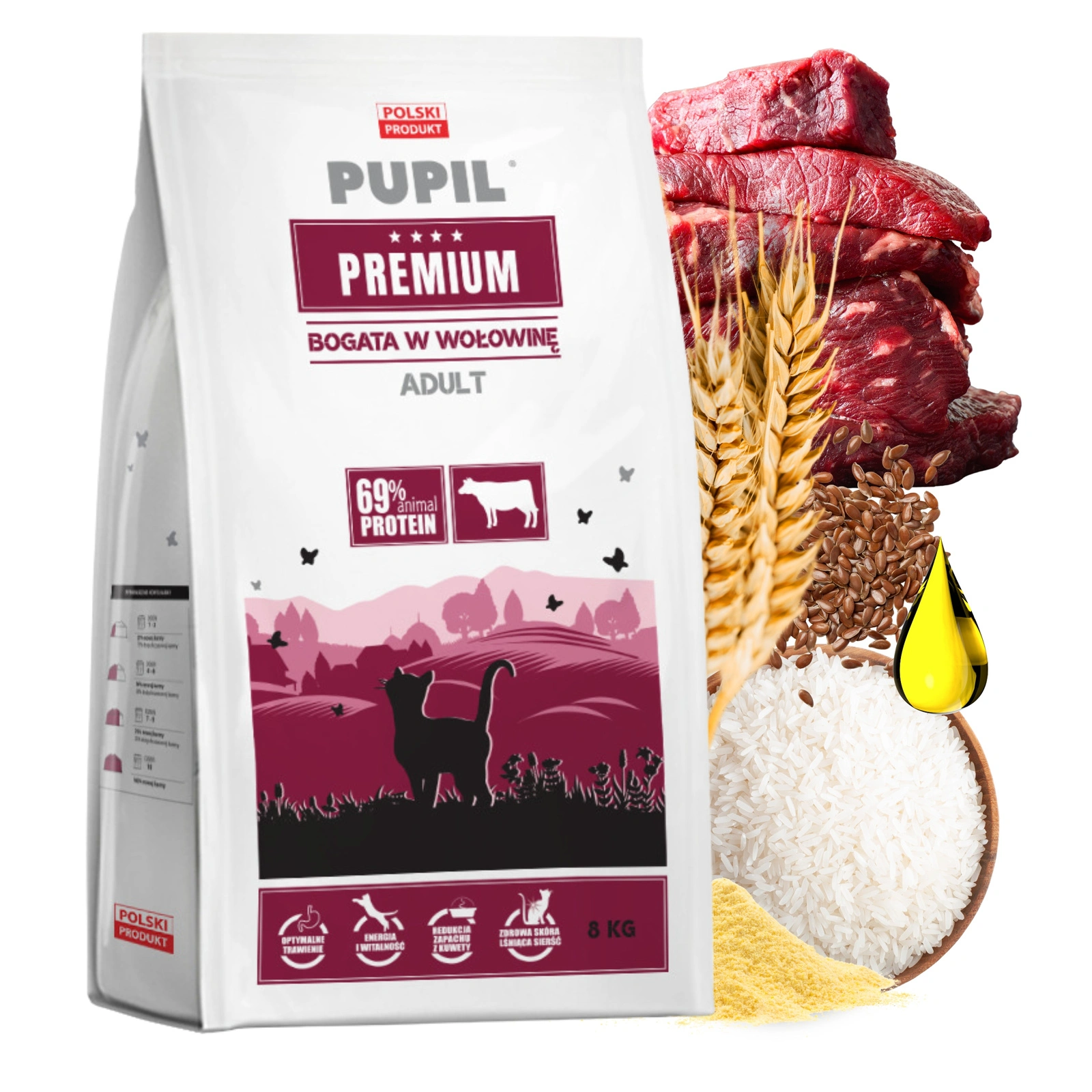 Pupil Premium wołowina adult 8 kg