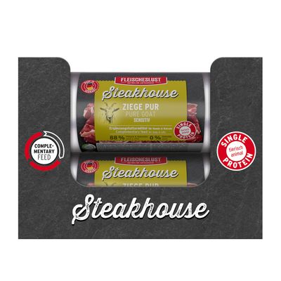 Fleischeslust Steakhouse Sensitive koźlina adult 500 g × 12