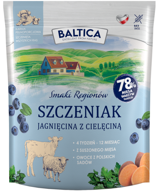 Baltica Smaki Regionów cielęcina, jagnięcina junior 1 kg