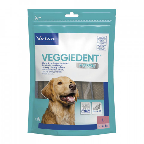Virbac VeggieDent duże rasy 33 g × 15