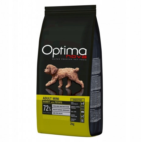 Optimanova Adult Mini Digestive królik adult małe rasy 2 kg