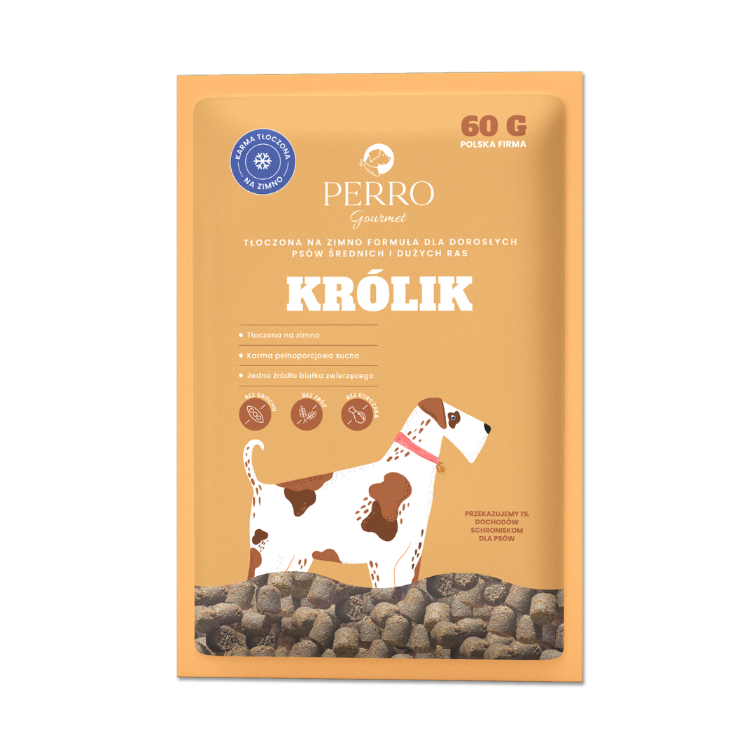 Perro Gourmet królik adult średnie rasy, duże rasy 60 g