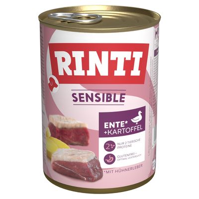 Rinti Sensible drób, kaczka adult 400 g × 6
