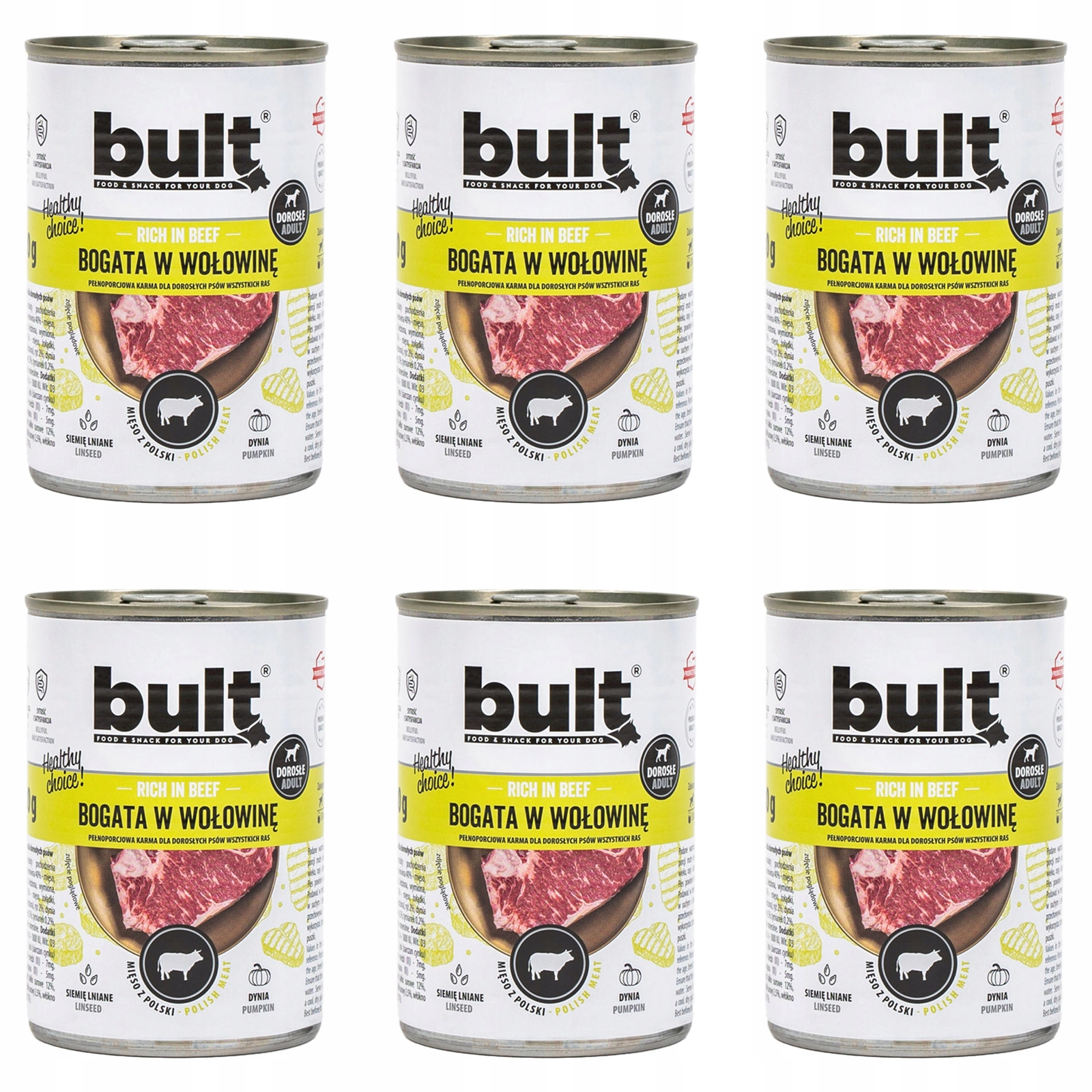 Bult wołowina adult 800 g × 6
