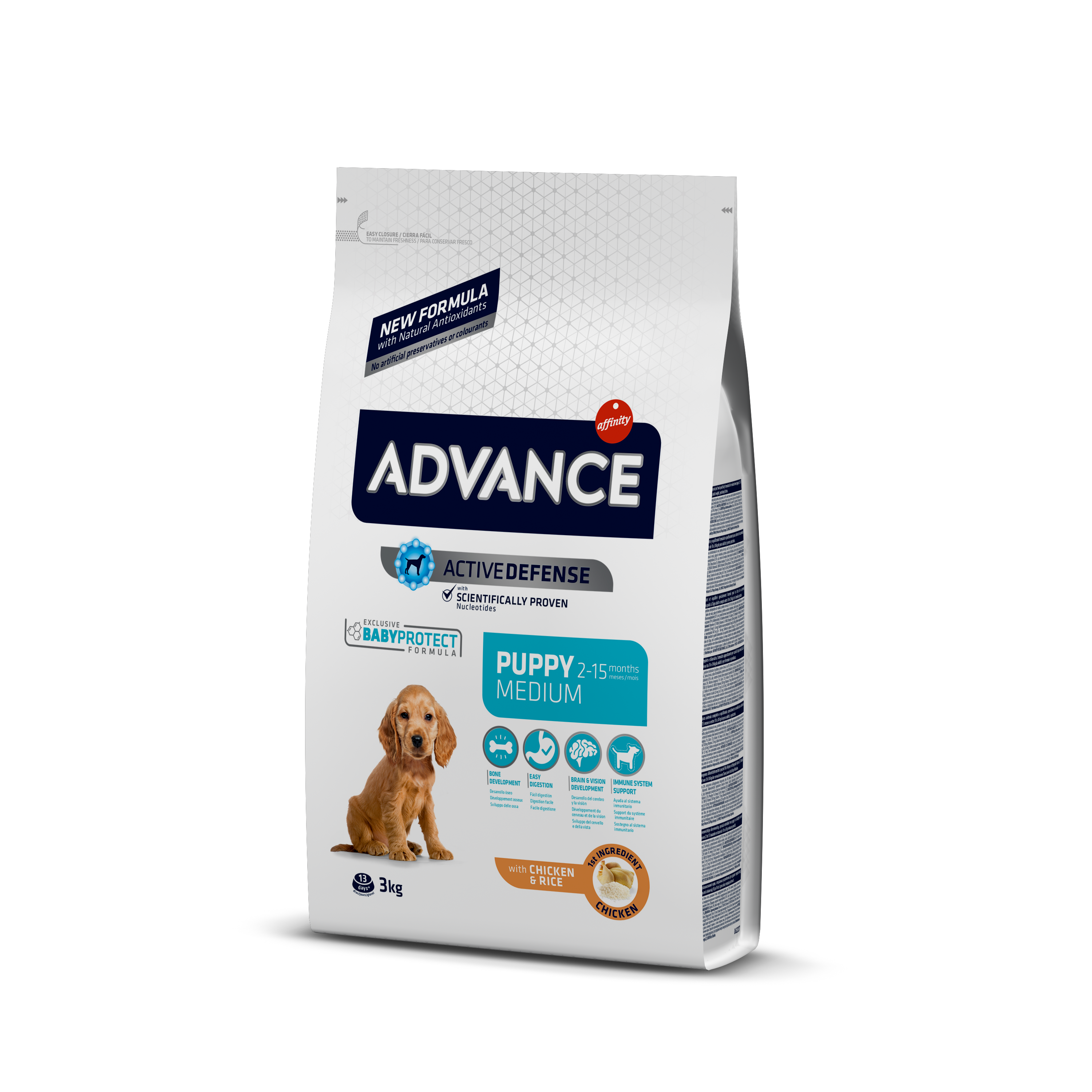 Advance Puppy Protect kurczak junior średnie rasy 3 kg