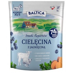 Baltica Smaki Regionów cielęcina, jagnięcina adult małe rasy 1 kg