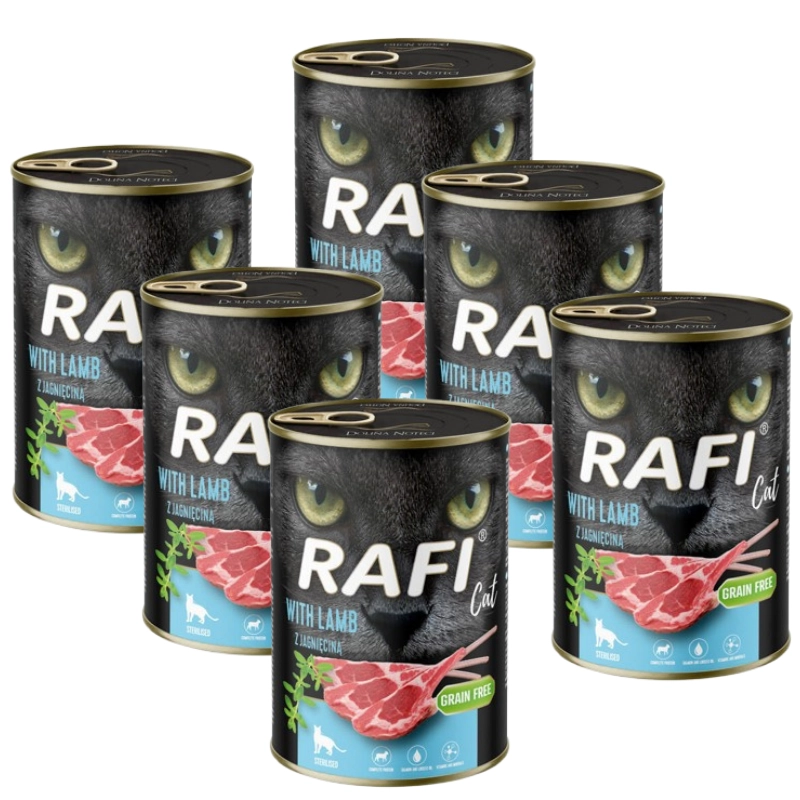Rafi Cat Sterilised jagnięcina adult 400 g × 6