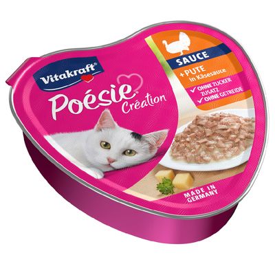 Vitakraft Poesie Creation Digestive indyk w sosie adult 85 g × 15