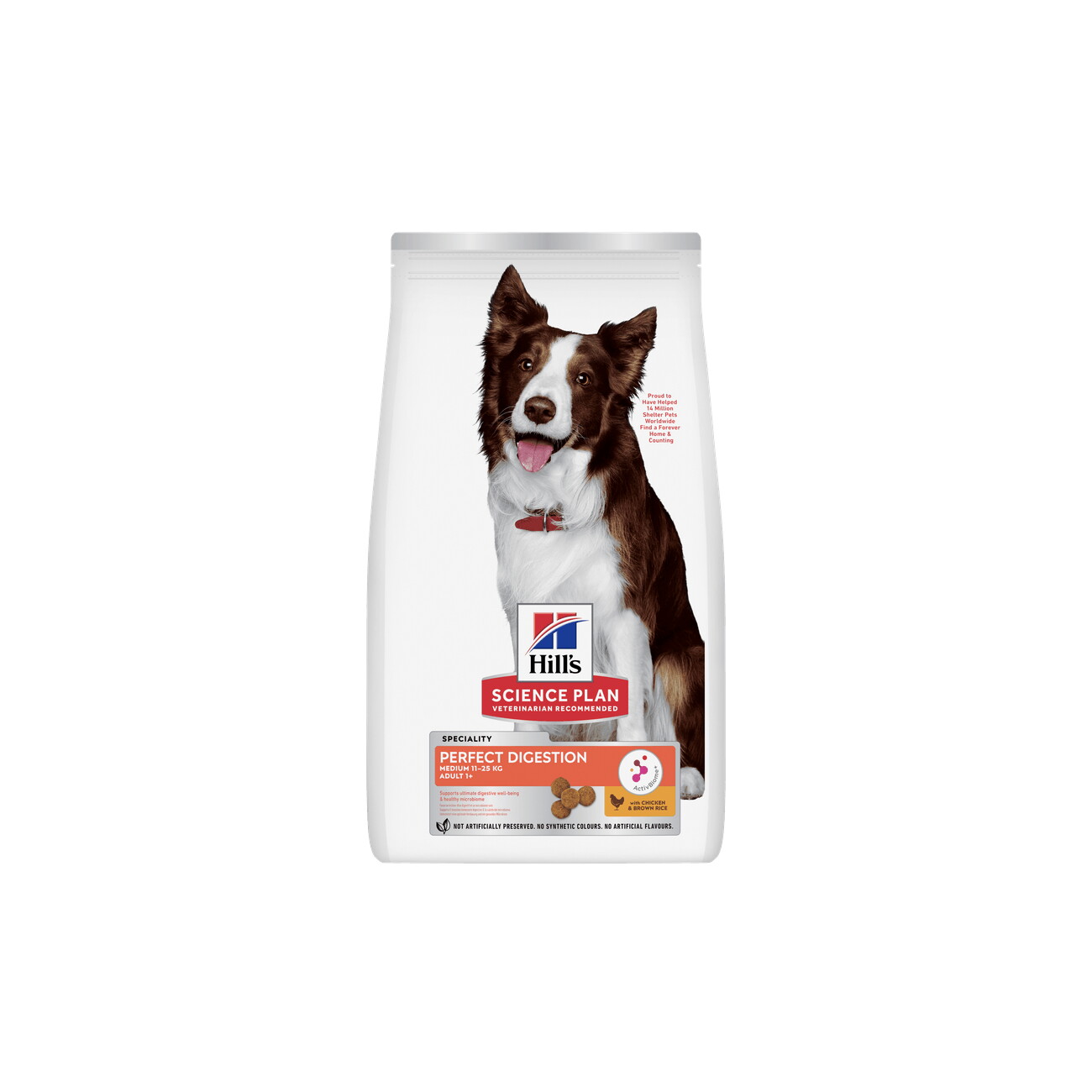 Hill's Perfect Digestion kurczak z ryżem adult średnie rasy 14 kg × 2