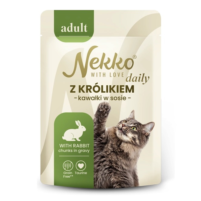 Nekko Daily królik w sosie adult 85 g