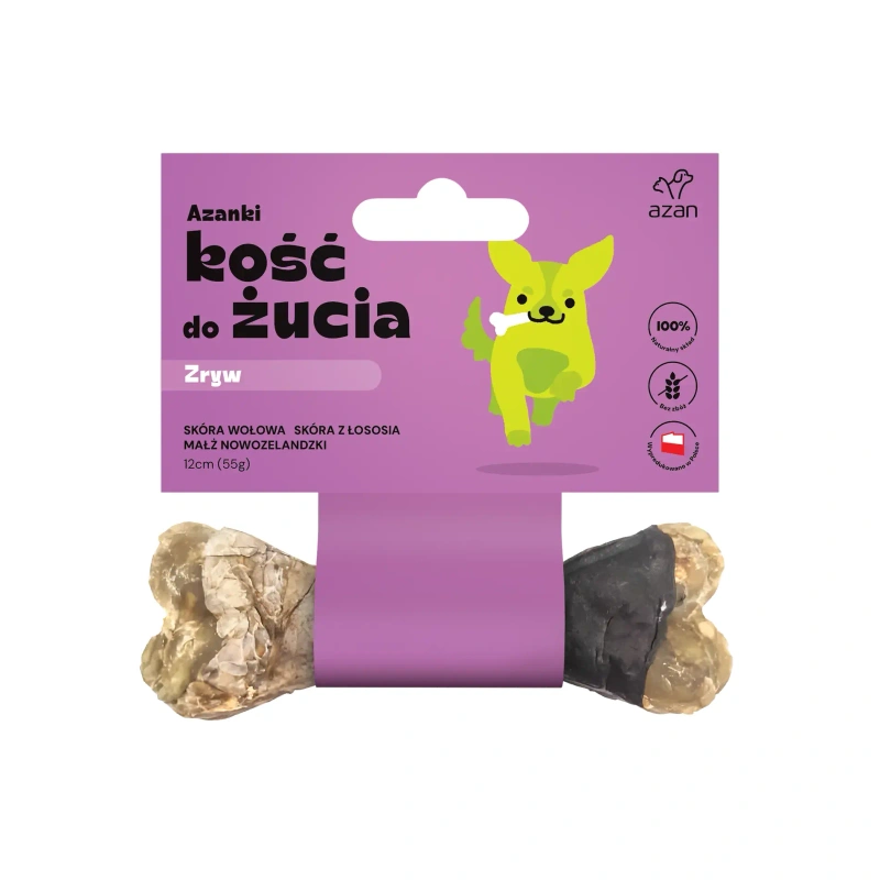 Azanki Zryw wołowina, łosoś adult 55 g