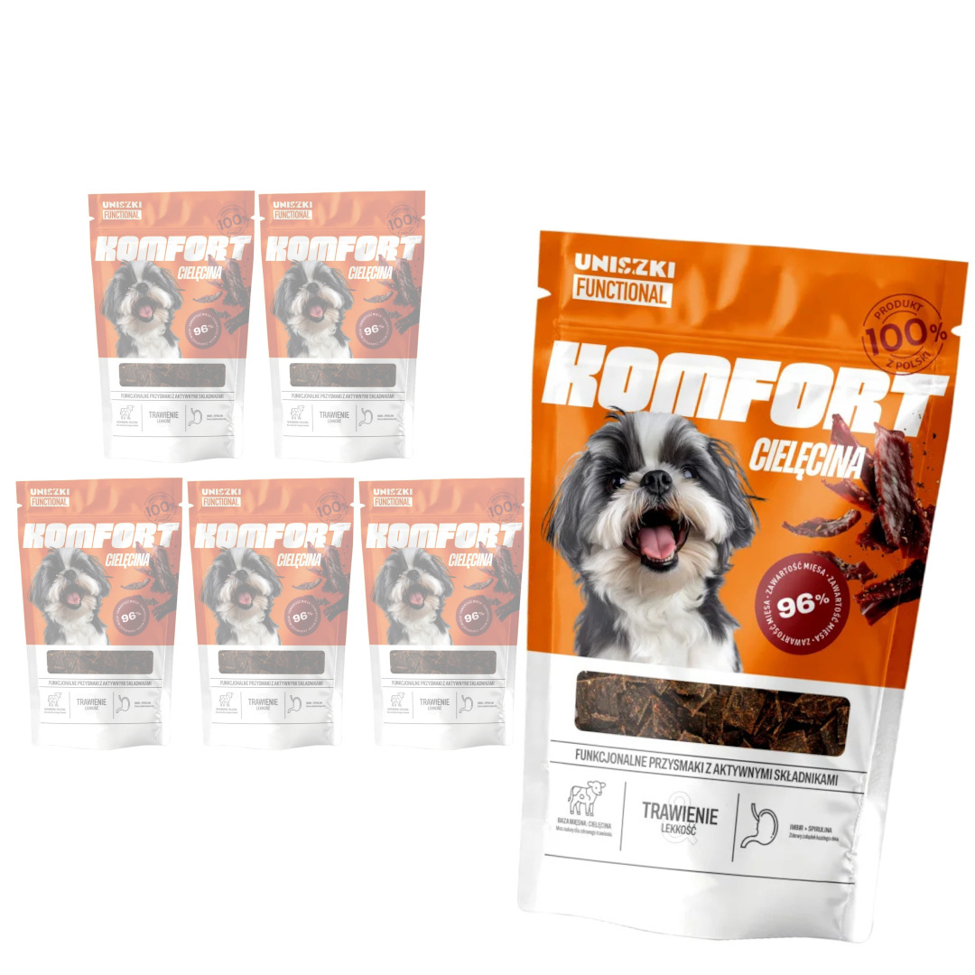Uniszki Functional Komfort cielęcina adult 90 g × 6
