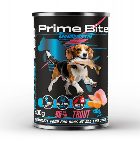 Game Dog Prime Bite pstrąg z batatem 400 g