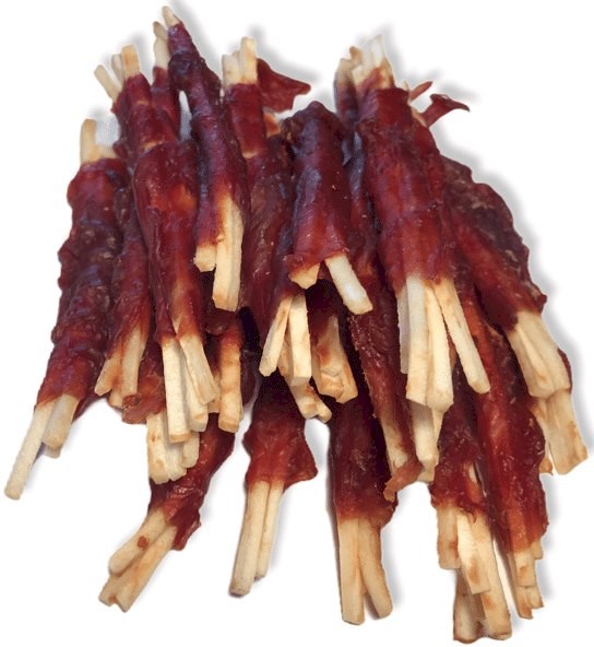 Trzy Psy Happy Snacky wołowina, kaczka 500 g
